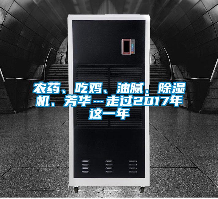 農藥、吃雞、油膩、除濕機、芳華…走過2017年這一年