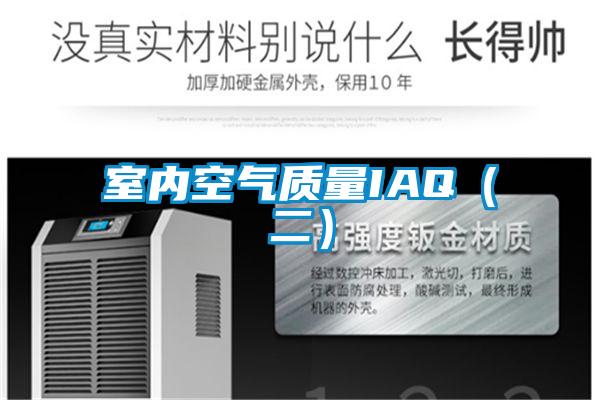 室內(nèi)空氣質(zhì)量IAQ(二)