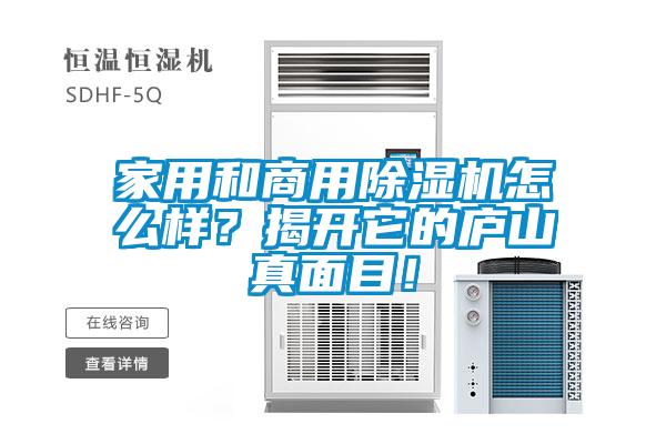 家用和商用除濕機怎么樣?揭開它的廬山真面目!