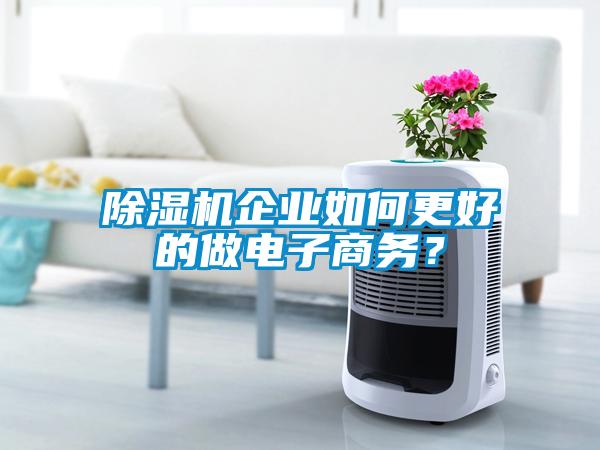 除濕機企業(yè)如何更好的做電子商務?