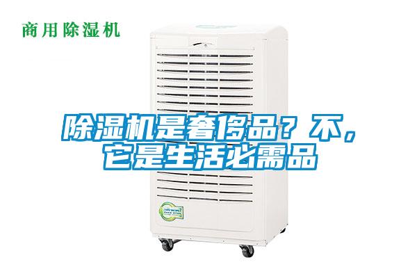 除濕機是奢侈品?不,它是生活必需品