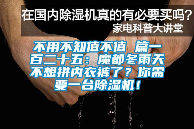 不用不知值不值 篇一百二十五:魔都冬雨天不想拼內(nèi)衣褲了?你需要一臺除濕機(jī)!