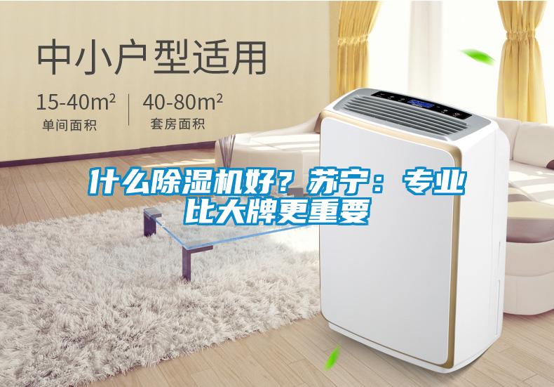 什么除濕機好？蘇寧：專業比大牌更重要