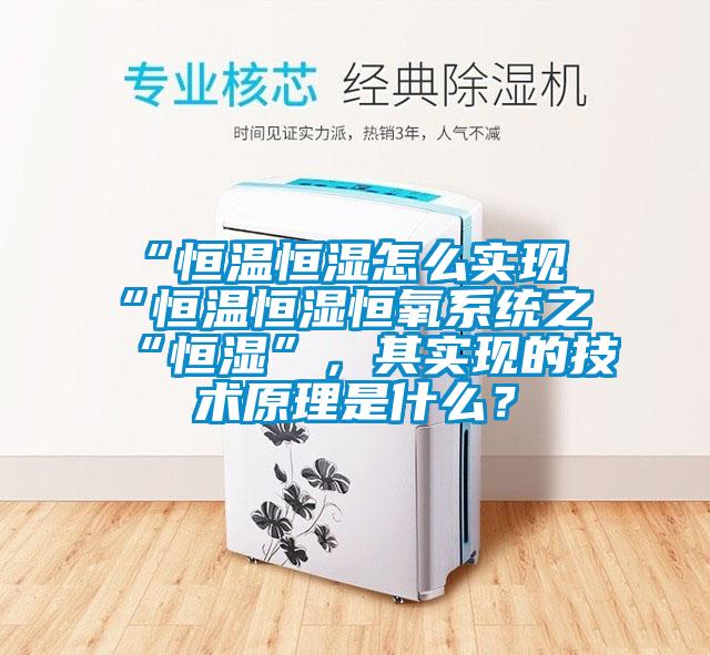 “恒溫恒濕怎么實現“恒溫恒濕恒氧系統之“恒濕”，其實現的技術原理是什么？