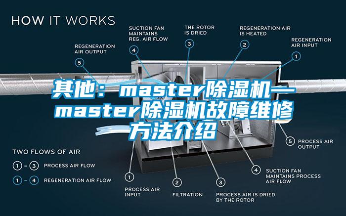 其他:master除濕機—master除濕機故障維修方法介紹